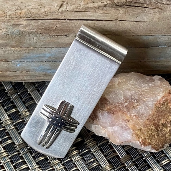 James Cavolini Stainless Steel 3D Cross Money Clip - Picture 1 of 7